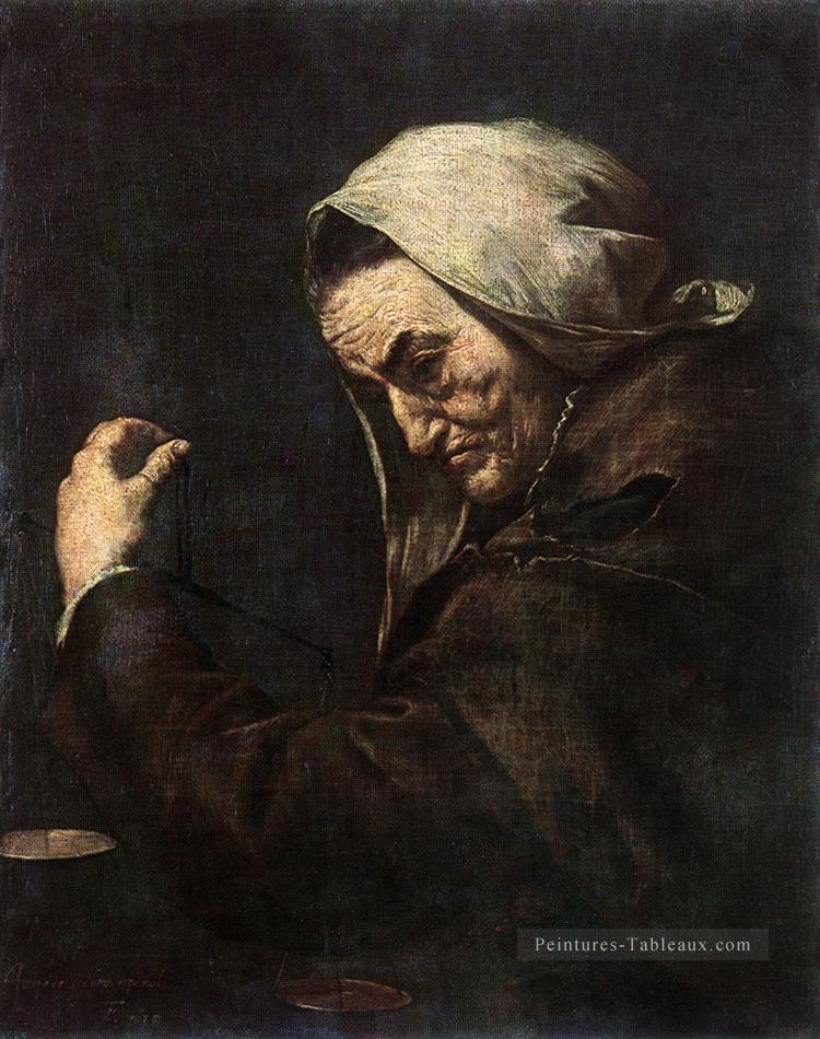 Un ancien prêteur d’argent Tenebrism Jusepe de Ribera Peintures à l'huile